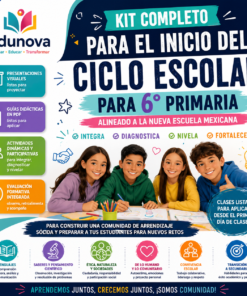 Kit para el Inicio del Ciclo Escolar NEM 2026-2027 6° Primaria | Integra, Diagnostica y Nivela | Clases listas para aplicar + PPT y Guías PDF