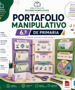 Portafolio Manipulativo NEM 2026-2027 6° de Primaria | Proyectos Integradores | PDF + Word Editable