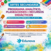 Artes Secundaria: Programa Analítico, Planeaciones y Recursos Didácticos (NEM) – 1°, 2° y 3°