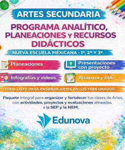 Artes Secundaria: Programa Analítico, Planeaciones y Recursos Didácticos (NEM) – 1°, 2° y 3°