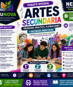Artes Secundaria NEM 2026-2027 | Programa Analítico, Planeaciones y Recursos Didácticos | 1°, 2° y 3° | Word Editable