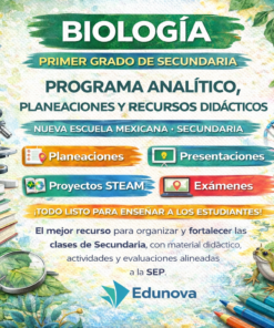 Biología 1: Programa Analítico, Planeaciones y Recursos Didácticos
