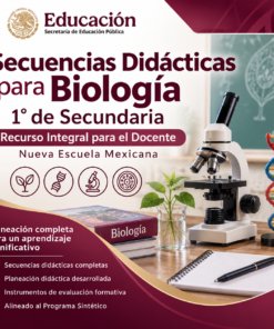 Secuencias Didácticas para Biología 1° de Secundaria | Recurso Integral para el Docente | NEM 2026-2027 | Word Editable