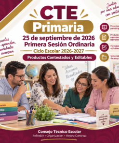 CTE Primaria Primera Sesión Ordinaria Septiembre 2026-2027 | Productos Contestados y Editables