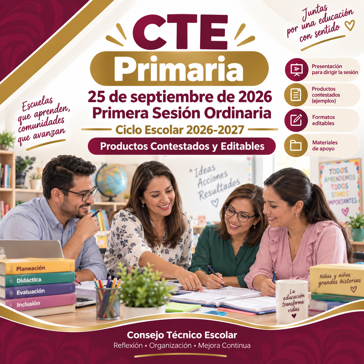 CTE Primaria Primera Sesión Ordinaria Septiembre 2026-2027 | Productos Contestados y Editables 1 CTE Primaria Primera Sesión Ordinaria Septiembre 2026-2027 | Productos Contestados y Editables