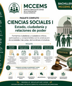 Planeaciones Didácticas Ciencias Sociales I Bachillerato MCCEMS (Plan 2025) | Programa Analítico y Planeaciones Editables en Word
