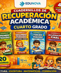 Cuadernillos de Recuperación Académica 4° de Primaria NEM | Paquete Completo 3 Periodos + Recuperación Final