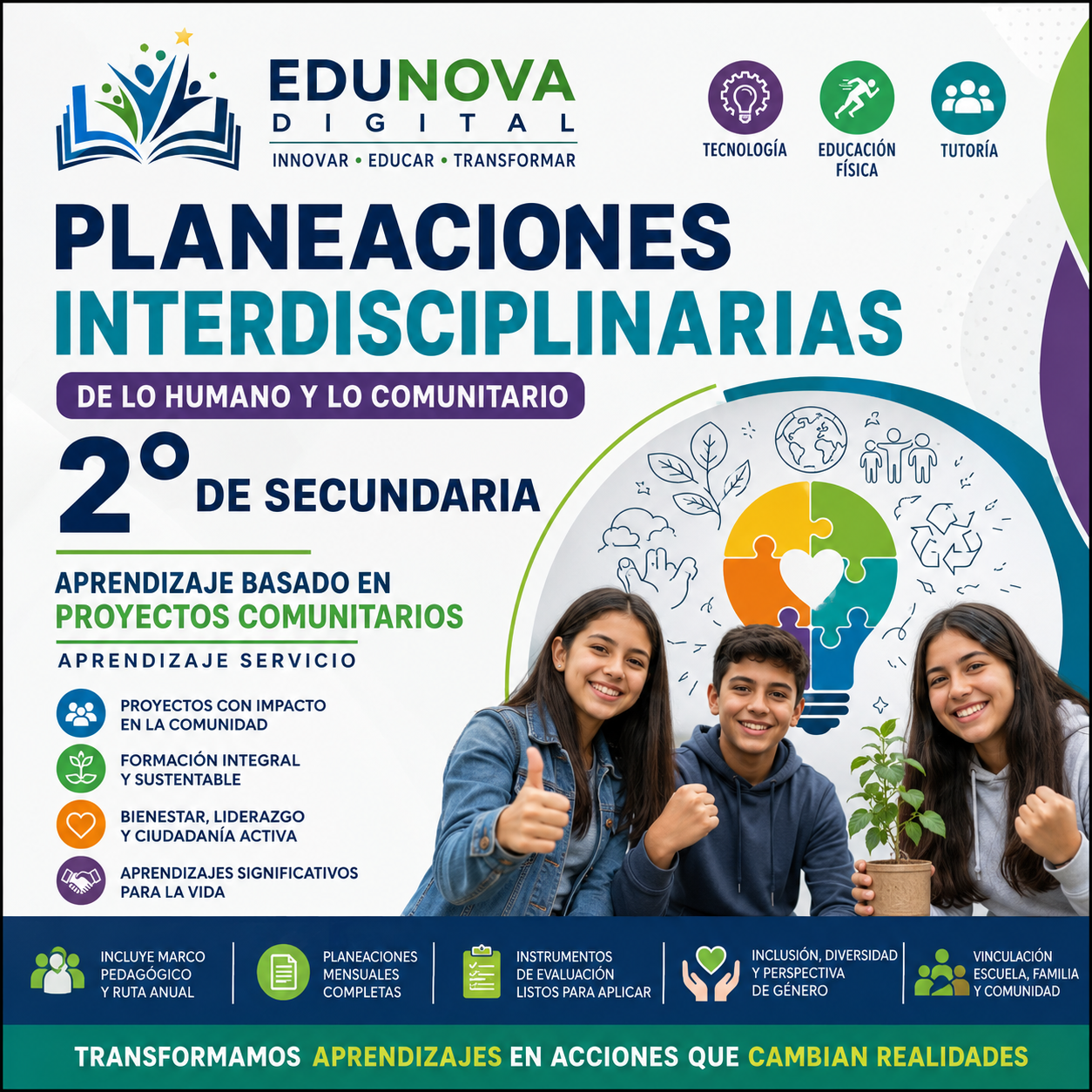 Planeaciones Interdisciplinarias NEM 2° Secundaria 2026-2027 | De lo Humano y lo Comunitario – Todo el Ciclo Escolar Mes por Mes 1 Planeaciones Interdisciplinarias NEM 2° Secundaria 2026-2027 | De lo Humano y lo Comunitario – Todo el Ciclo Escolar Mes por Mes