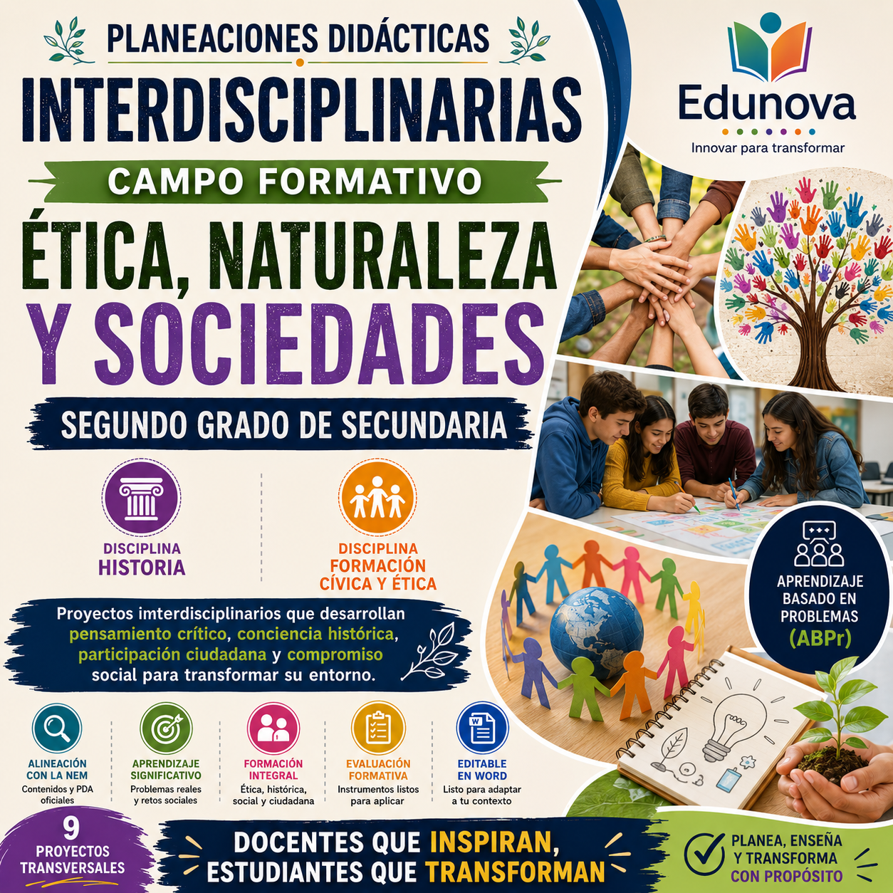 Planeaciones Interdisciplinarias NEM Ética, Naturaleza y Sociedades 2° Secundaria 2026-2027 | Todo el Ciclo Escolar Mes por Mes 1 Planeaciones Interdisciplinarias NEM Ética, Naturaleza y Sociedades 2° Secundaria 2026-2027 | Todo el Ciclo Escolar Mes por Mes