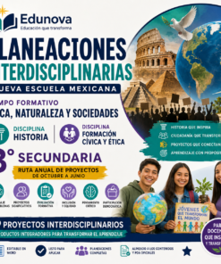 Planeaciones Interdisciplinarias NEM 3° Secundaria Ética, Naturaleza y Sociedades 2026-2027 | Todo el Ciclo Escolar Mes por Mes