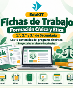 Fichas de Trabajo de Formación Cívica y Ética para Secundaria 1.°, 2.° y 3.° | 48 Fichas Proyectables e Imprimibles