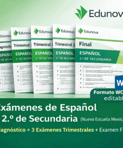 Exámenes de Español – 2.º de Secundaria (Nueva Escuela Mexicana)
