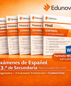 Exámenes de Español – 3.º de Secundaria (Nueva Escuela Mexicana)