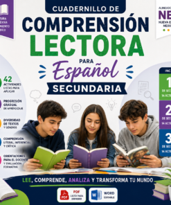 Cuadernillo de Comprensión Lectora para Español Secundaria | 1.º, 2.º y 3.º | NEM 2026-2027 | PDF + Word Editable