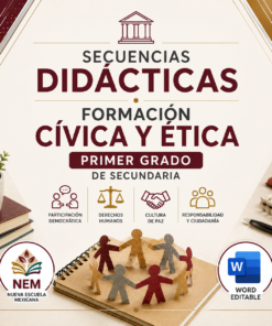 Secuencias Didácticas para Formación Cívica y Ética Primer Grado de Secundaria | Planeaciones NEM 2026-2027 | Word Editable