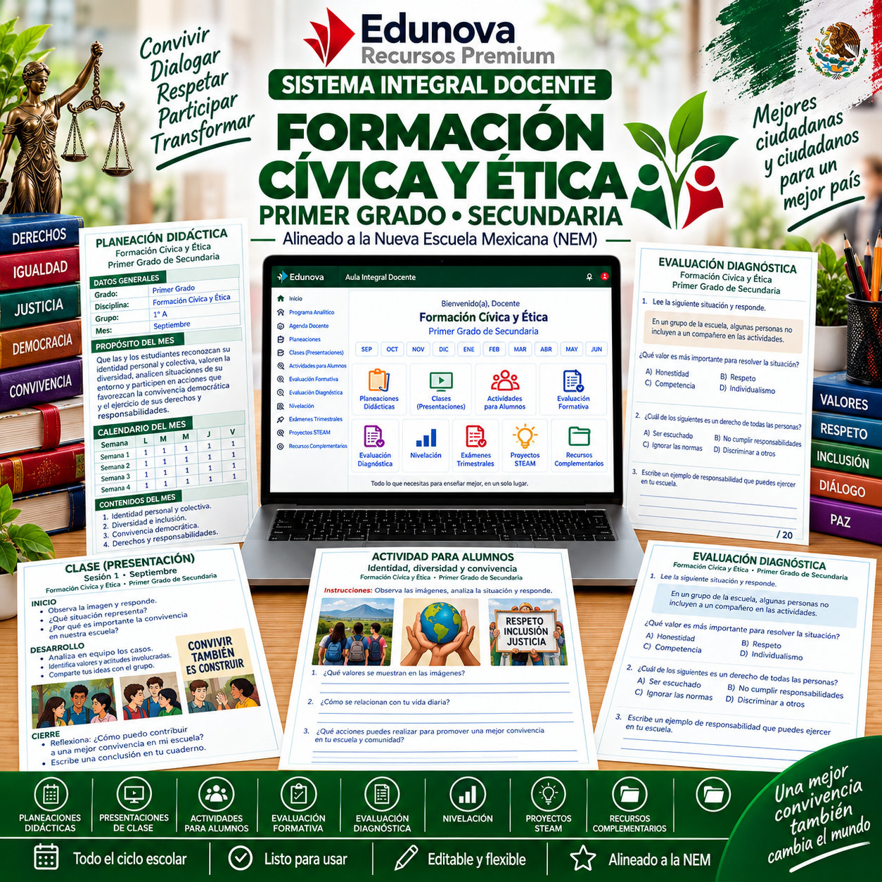 EduNEM Aula Integral | Formación Cívica y Ética Primer Grado de Secundaria NEM · Ciclo Escolar Completo 2026-2027 1 EduNEM Aula Integral | Formación Cívica y Ética Primer Grado de Secundaria NEM · Ciclo Escolar Completo 2026-2027
