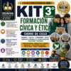 Gráfica promocional del kit Edunova de Educación Cívica y Ética de 3er grado, en la que aparecen alumnos, íconos educativos, portadas de libros y énfasis en materiales alineados al Modelo de la Nueva Escuela Mexicana para actividades de fin de ciclo.