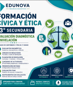 Evaluación Diagnóstica y Nivelación – Formación Cívica y Ética 3° Secundaria | NEM 2026-2027 | Examen, Planeación, Actividades y Presentación Editable