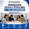 Formación Cívica y Ética NEM 1.º de Secundaria | Programa Analítico y Planeaciones por Proyectos 2026-2027 | Word Editable Word Editable