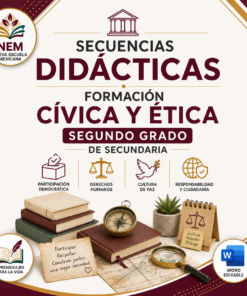 Secuencias Didácticas para Formación Cívica y Ética Segundo Grado de Secundaria | Planeaciones NEM 2026-2027 | Word Editable