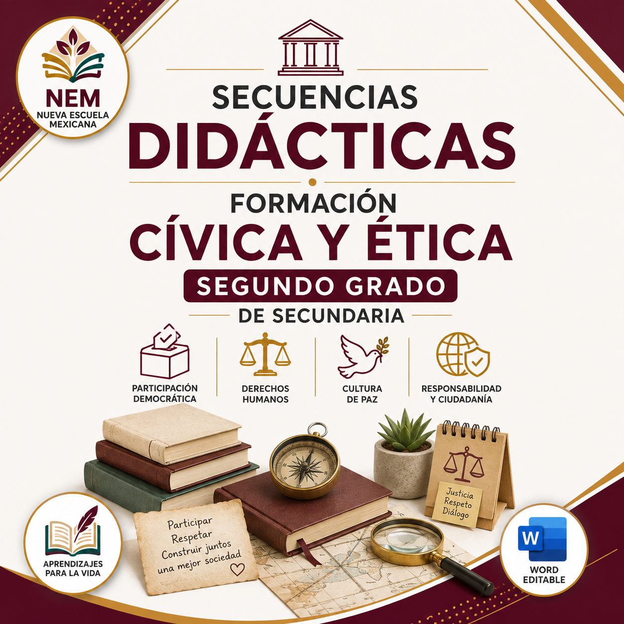 Secuencias Didácticas para Formación Cívica y Ética Segundo Grado de Secundaria | Planeaciones NEM 2026-2027 | Word Editable 1 Secuencias Didácticas para Formación Cívica y Ética Segundo Grado de Secundaria | Planeaciones NEM 2026-2027 | Word Editable