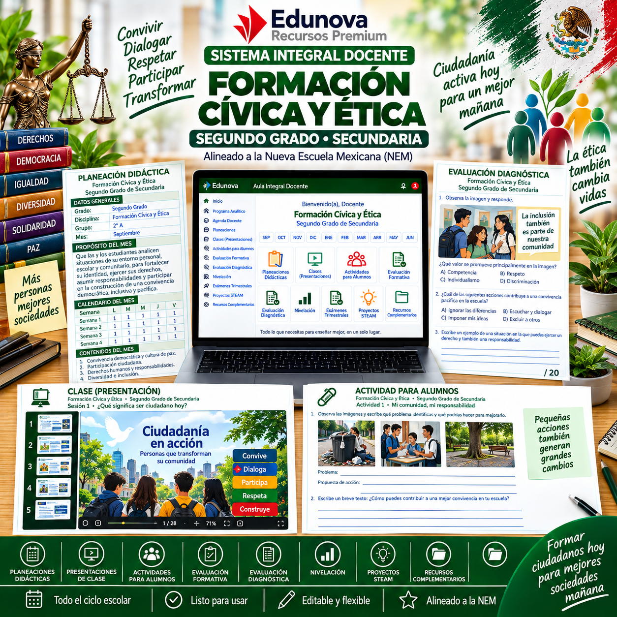 EduNEM Aula Integral | Formación Cívica y Ética Segundo Grado de Secundaria NEM · Ciclo Escolar Completo 2026-2027 1 EduNEM Aula Integral | Formación Cívica y Ética Segundo Grado de Secundaria NEM · Ciclo Escolar Completo 2026-2027
