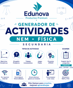 Generador de Actividades NEM Física 2° Grado Secundaria 2026-2027 | 5 Tipos de Actividad + Examen | Word Editable