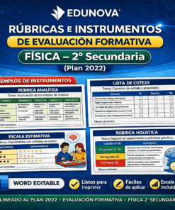 Rúbricas e Instrumentos de Evaluación Formativa: Física – 2° Secundaria NEM