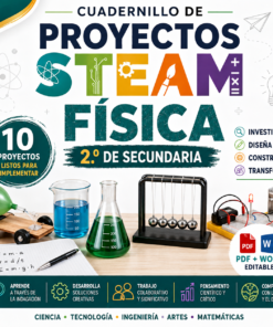 Cuadernillo de Proyectos STEAM Física 2.º de Secundaria | NEM 2026-2027 | PDF + Word Editable