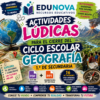 Actividades Lúdicas para el Cierre del Ciclo Escolar | Geografía 1 Secundaria | Guía PDF + Presentación PPT Editable