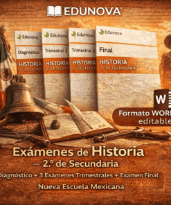 Exámenes de Historia – 2.º de Secundaria (Nueva Escuela Mexicana)