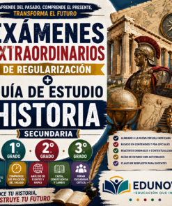 Exámenes Extraordinarios de Regularización + Guía de Estudio Historia Secundaria 1°, 2° y 3° Grado NEM | Word Editable