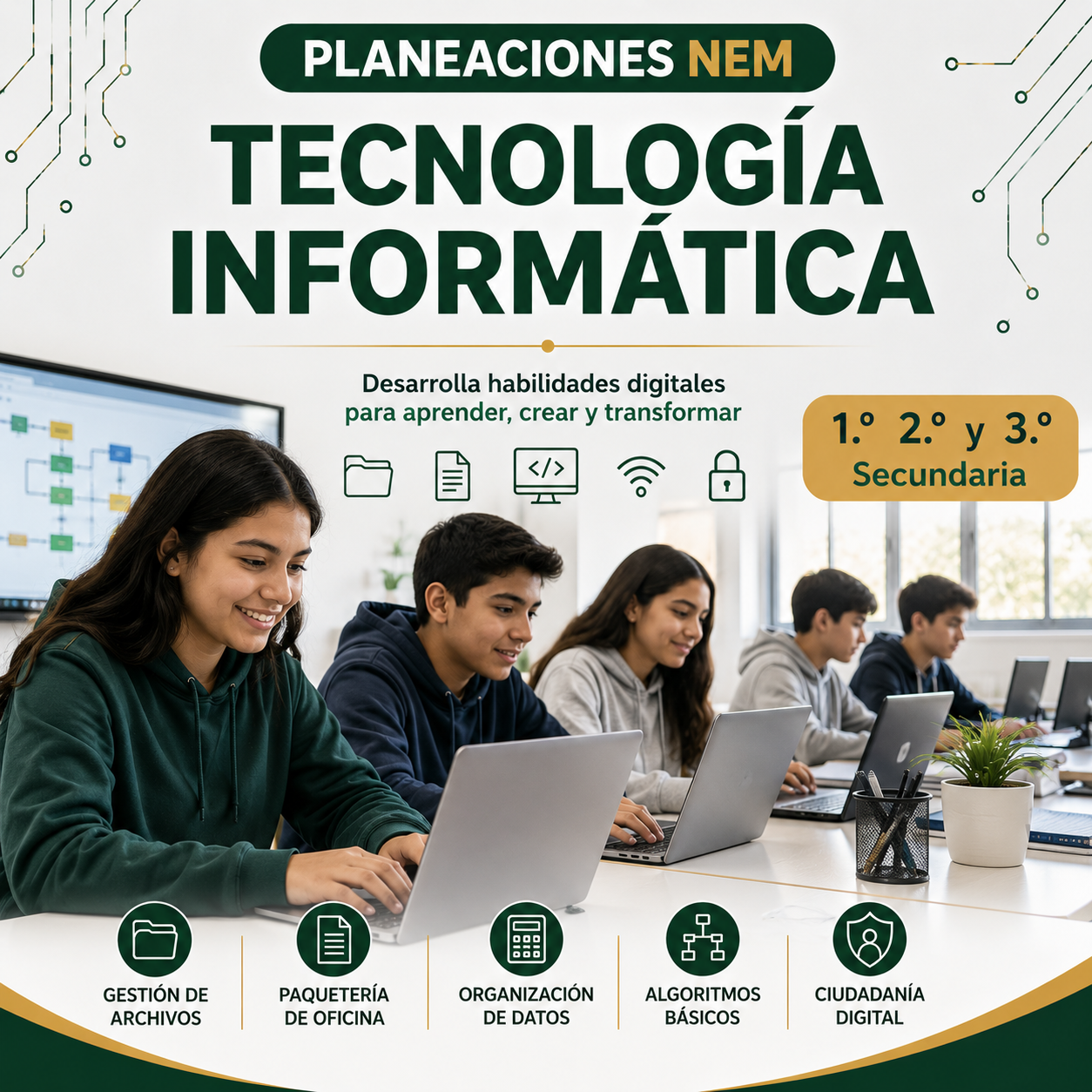 Planeaciones NEM Tecnología Informática 1.º 2.º y 3.º Secundaria | Programa Analítico y Planeaciones 2026.2027 | Word Editable 1 Planeaciones NEM Tecnología Informática 1.º 2.º y 3.º Secundaria | Programa Analítico y Planeaciones 2026.2027 | Word Editable