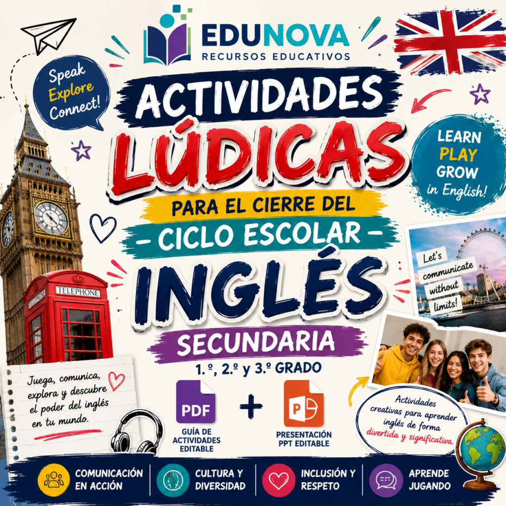Actividades Lúdicas para el Ciclo Escolar 2026-2027 | Inglés Secundaria ...