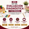 Kit de Evaluación Diagnóstica NEM 1° de Primaria 2026-2027 | 4 Herramientas para Evaluar y Atender el Rezago | Word y Excel Editable