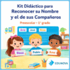 Kit Didáctico para Reconocer su Nombre y el de sus Compañeros – Preescolar 1°
