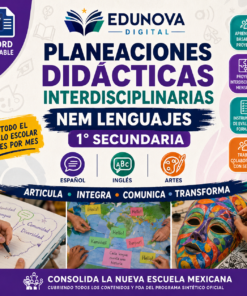 Planeaciones Interdisciplinarias NEM Lenguajes 1° Secundaria 2026-2027 | Todo el Ciclo Escolar Mes por Mes