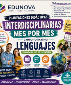 Planeaciones Interdisciplinarias NEM Lenguajes 2° Secundaria 2026-2027 | Todo el Ciclo Escolar Mes por Mes