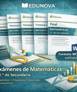 Exámenes de Matemáticas – 1.º de Secundaria (Nueva Escuela Mexicana)