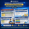 Folleto educativo de Edunova sobre rúbricas e instrumentos de evaluación formativa para matemáticas de 1° secundaria, incluye ejemplos de rúbrica analítica, lista de cotejo, escala estimativa y rúbrica holística.