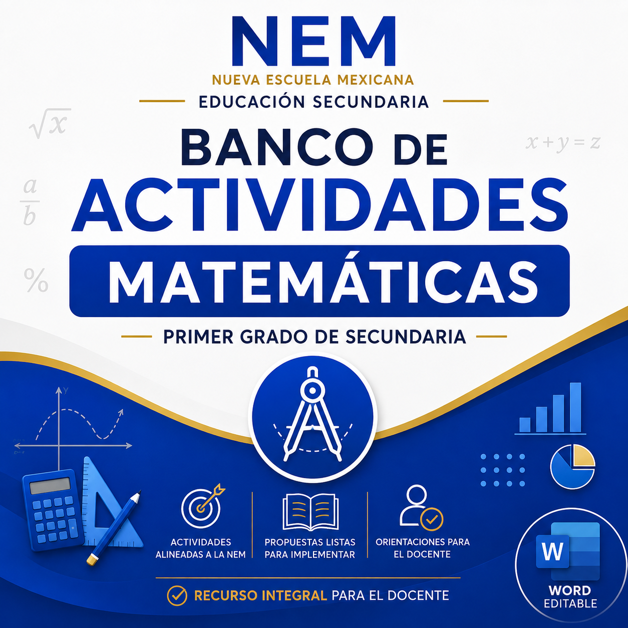 Banco de Actividades NEM Matemáticas 1° de Secundaria 2026-2027 | Recurso Integral para el Docente | Word Editable 1 Banco de Actividades NEM Matemáticas 1° de Secundaria 2026-2027 | Recurso Integral para el Docente | Word Editable