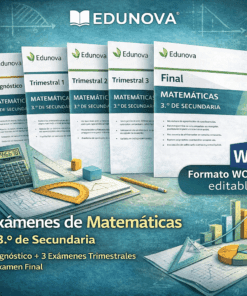 Exámenes de Matemáticas – 3.º de Secundaria (Nueva Escuela Mexicana)