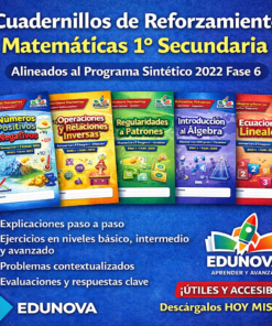 Cuadernillos de Reforzamiento – Matemáticas 1° de Secundaria