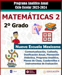 Programa Analítico Anual Matemáticas Secundaria 2º