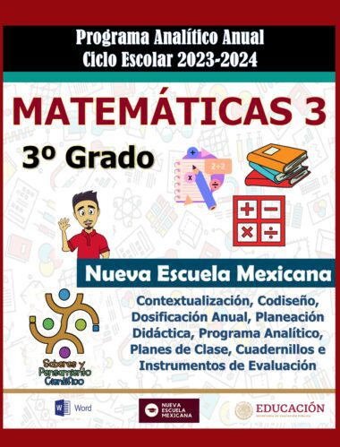 Programa Analítico Matemáticas Secundaria 3 grado