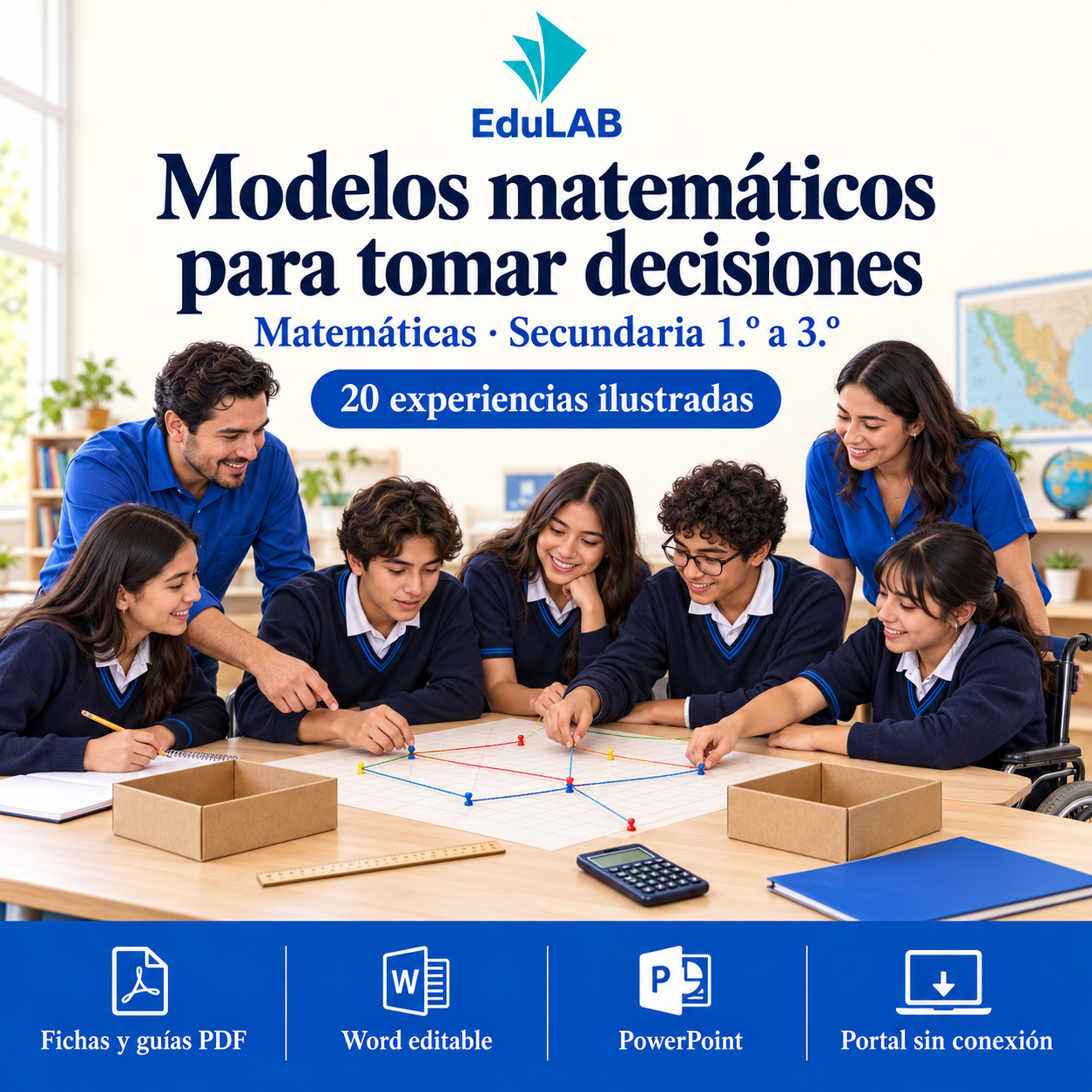 Modelos matemáticos para tomar decisiones | Matemáticas, secundaria 1.º a 3.º | 20 experiencias, fichas y recursos editables 1 Modelos matemáticos para tomar decisiones | Matemáticas, secundaria 1.º a 3.º | 20 experiencias, fichas y recursos editables