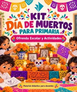Kit Día de Muertos para Primaria | Ofrenda Escolar y Actividades