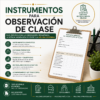 Instrumentos para Observación de Clase Editables en Word | Formatos para Acompañamiento y Evaluación Docente