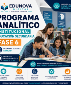 Programa Analítico Educación Secundaria NEM 2026-2027 Editable en Word | Fase 6 Basado en Programa Sintético SEP