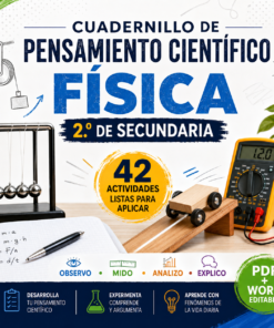 Cuadernillo de Pensamiento Científico Física 2.º de Secundaria | NEM 2026-2027 | PDF + Word Editable
